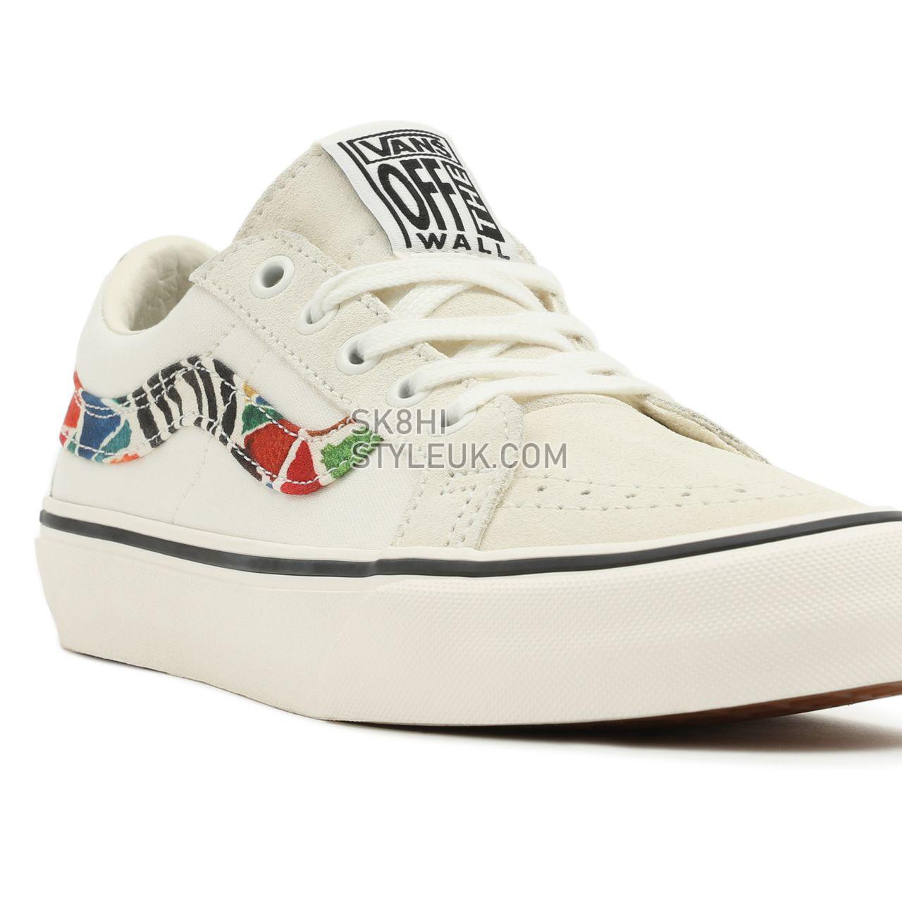 Vans Hanna Scott Sk8-Low Reissue Sf White Classic Mens Womens - (Hanna Scott) Multi/Marshmallow VN0A4UWIA61 Shoes