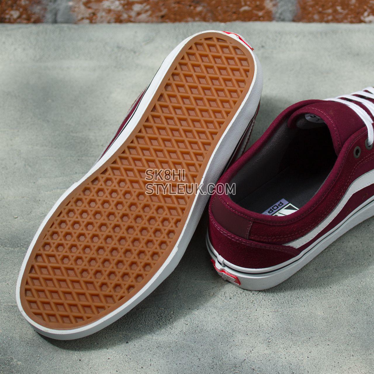 Vans Chukka Low Sidestripe Red Classic Mens Womens - Port/White VN0A5KQZ2PV Shoes