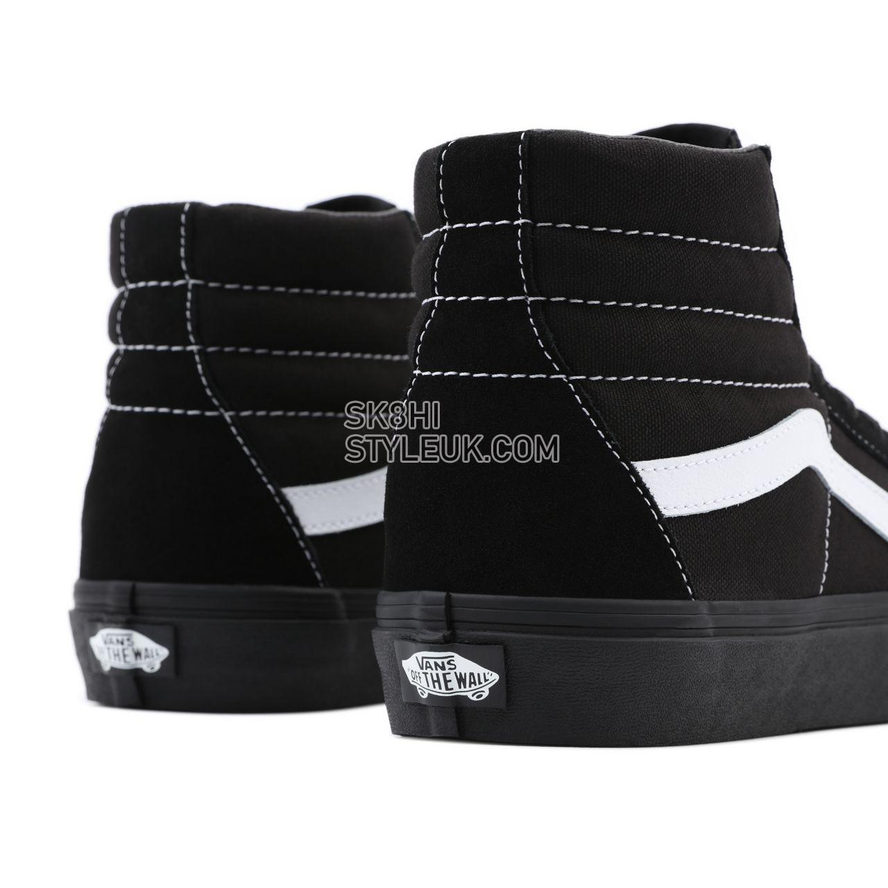 Vans Suede/Canvas Sk8-Hi Black Classic Mens Womens - (Suede/Canvas) Black/Black/True White VN0A32QG5WU Shoes