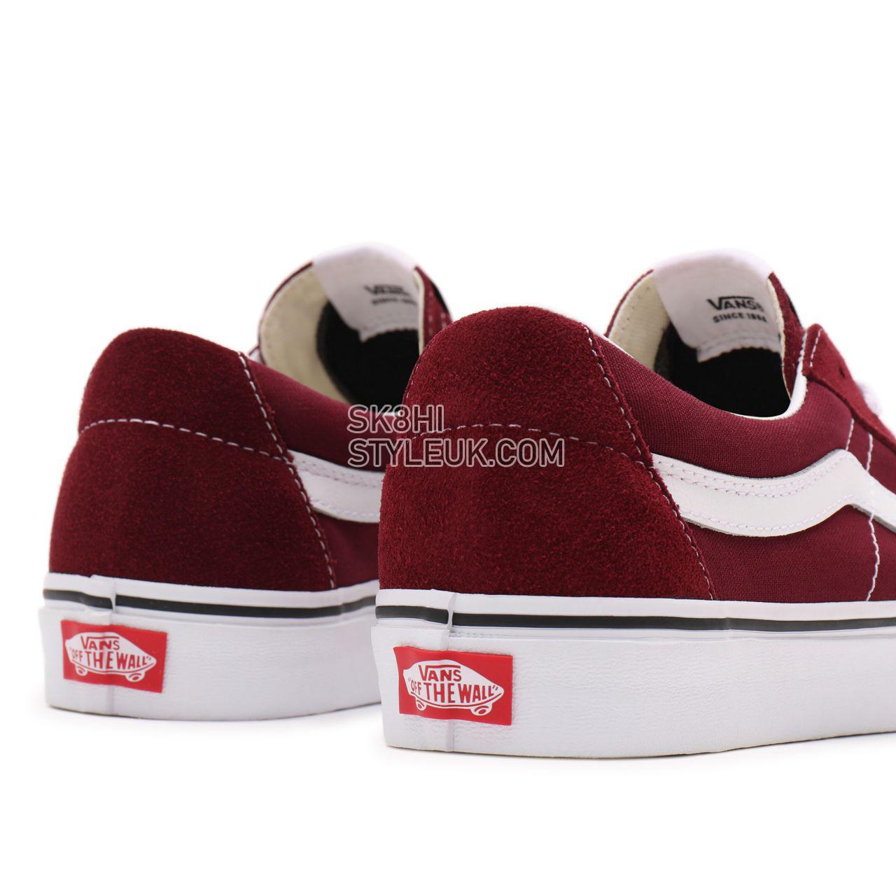 Vans Sk8-Low Red Classic Mens Womens - Port Royale/True White VN0A4UUK5U7 Shoes