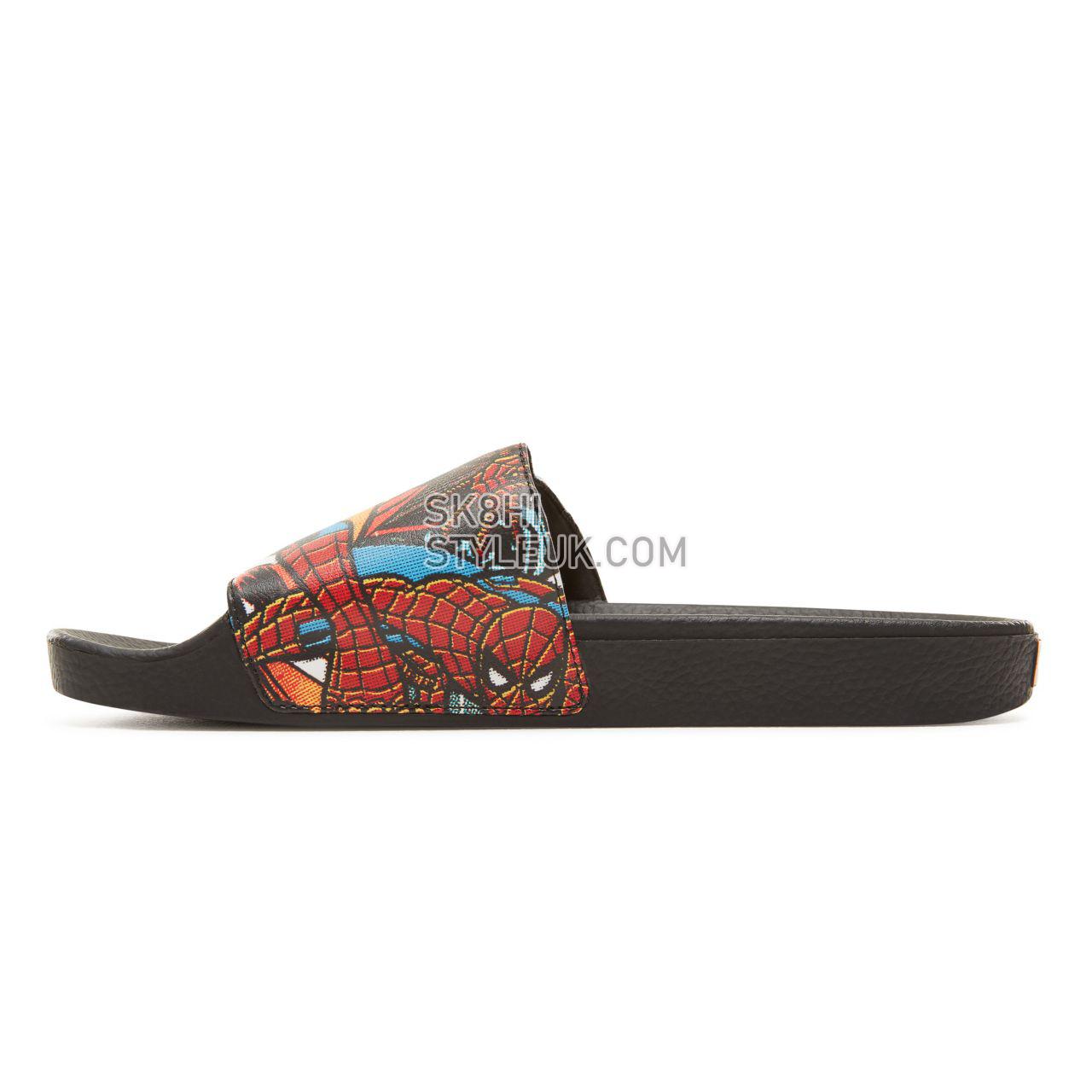 Vans X Marvel Slide-On Classic Mens Womens - (Marvel) Spider-Man/Black V004KI9H7 Shoes