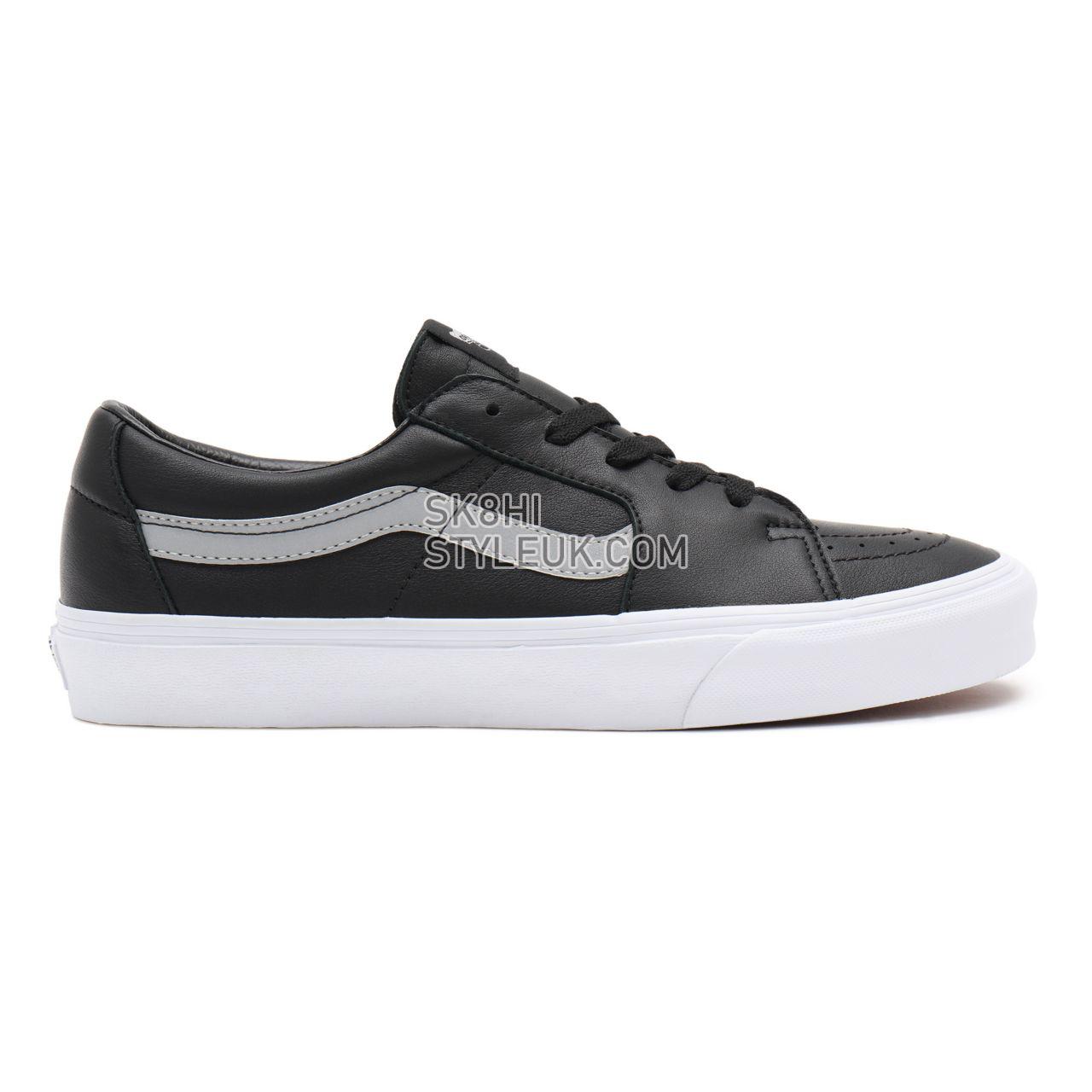 Vans Reflective Sk8-Low Black Classic Mens Womens - (Reflective) Black/True White VN0A4UUKSIG Shoes