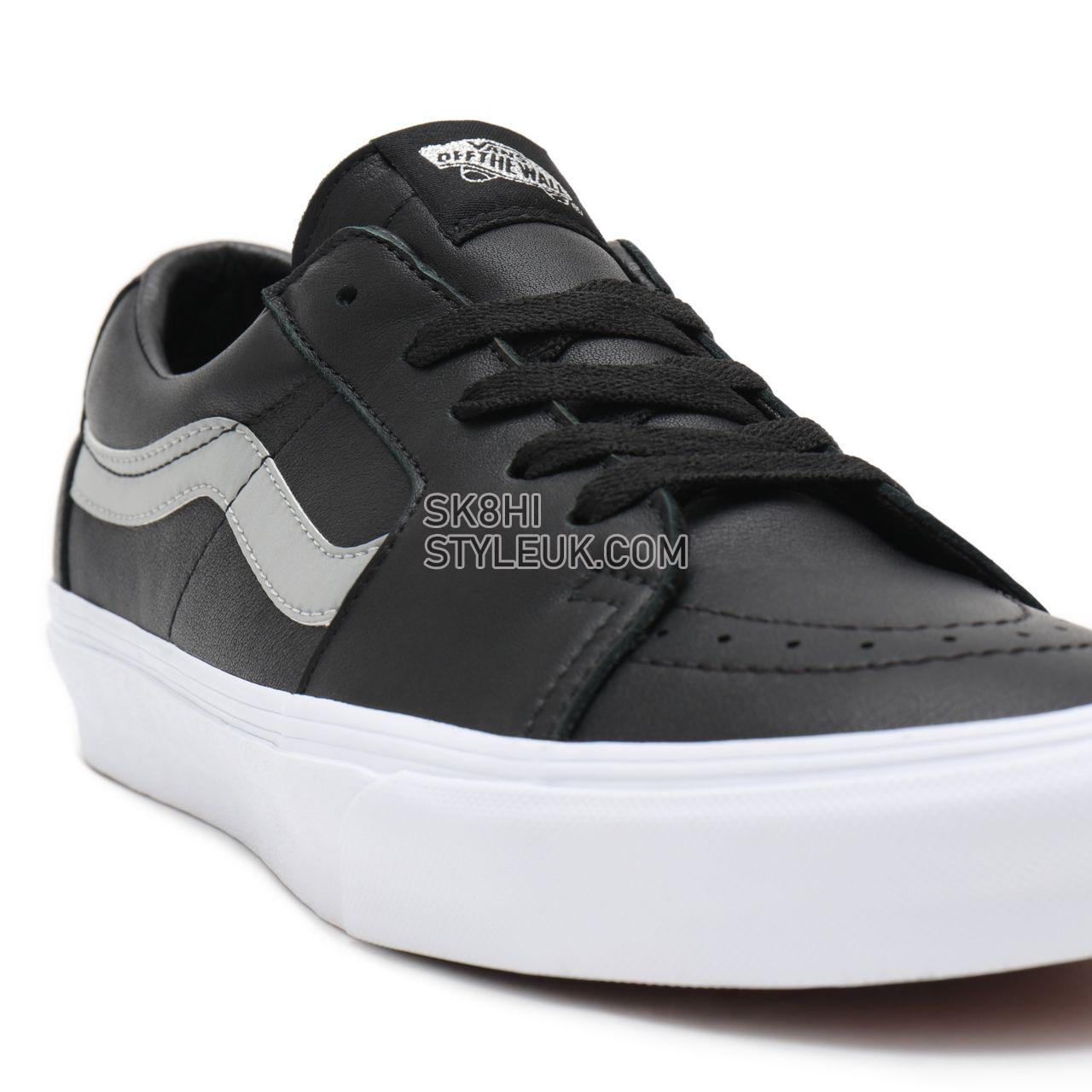 Vans Reflective Sk8-Low Black Classic Mens Womens - (Reflective) Black/True White VN0A4UUKSIG Shoes