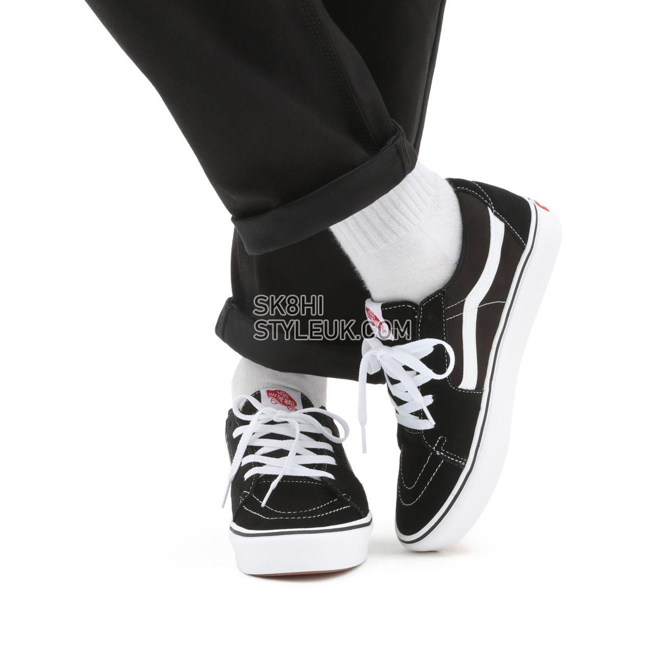 Vans Classic ComfyCush Sk8-Low Black Classic Mens Womens - (Classic) black/true white VN0A4UVCVNE Shoes