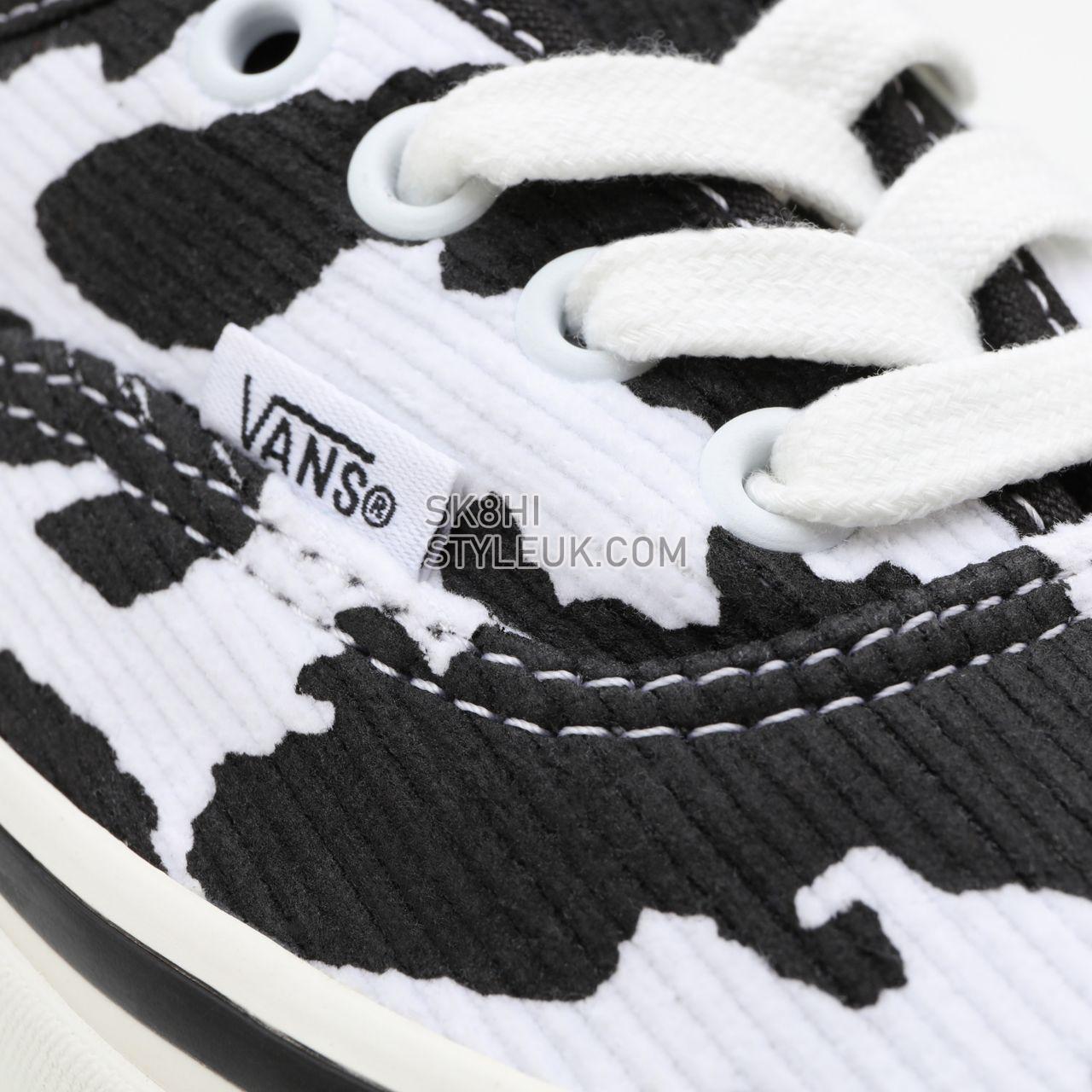 Vans Anaheim Factory Authentic 44 DX Black Classic Mens Womens - (Anaheim Factory) og white corduroy/og cow print VN0A54F29GP Sh
