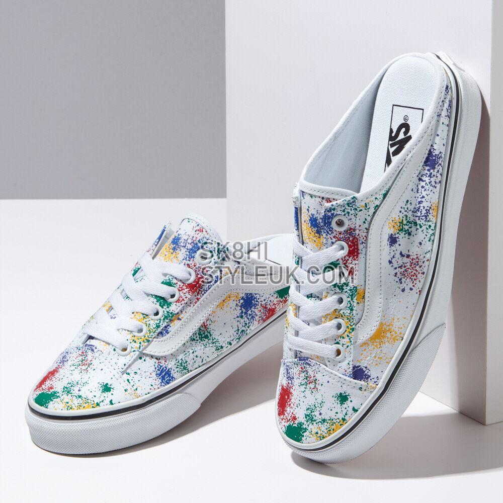 Vans Leather Style 36 Mule Mens Womens - (Overspray) White/True White VN0A7Q5YB9H Shoes