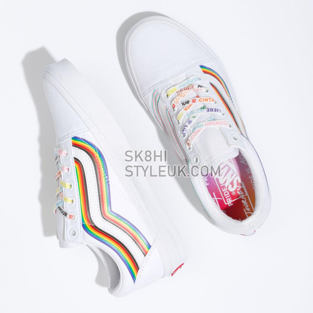 Vans Cultivate Care Old Skool Mens Womens - (Pride) White/True White VN0A5KRFB5U Shoes