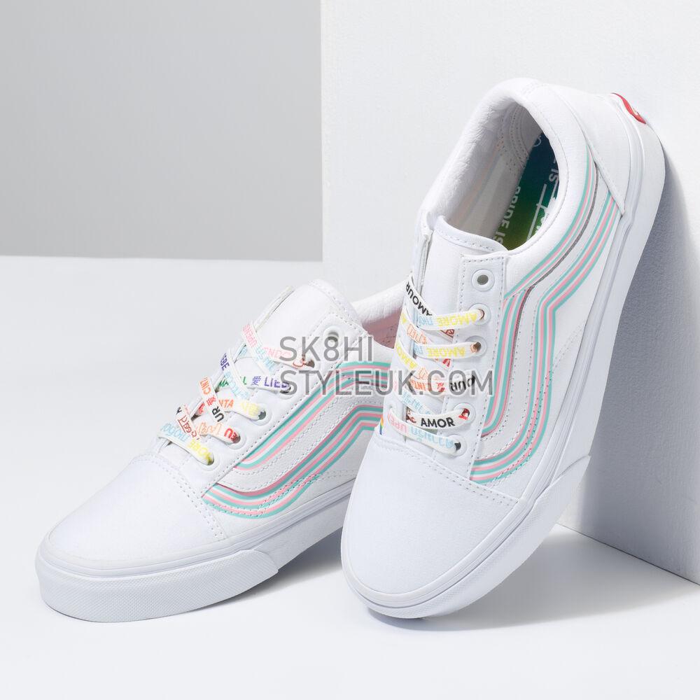 Vans Cultivate Care Old Skool Mens Womens - (Pride) White/True White VN0A5KRFB5U Shoes