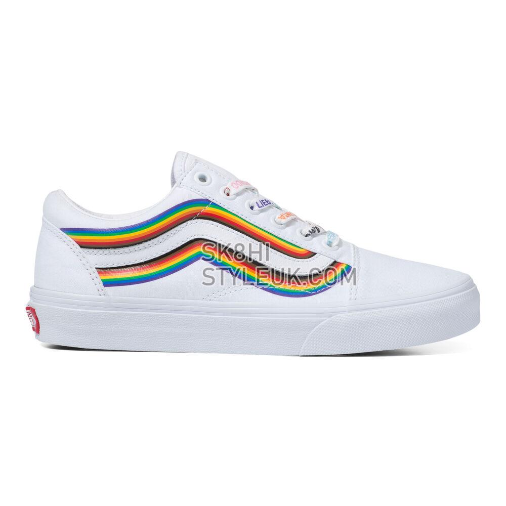 Vans Cultivate Care Old Skool Mens Womens - (Pride) White/True White VN0A5KRFB5U Shoes