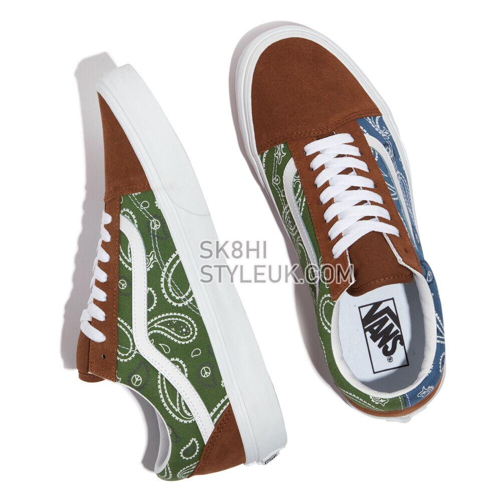 Vans Suede Old Skool Mens Womens - Peace Paisley Unity/True White VN0A5JMIAV0 Shoes