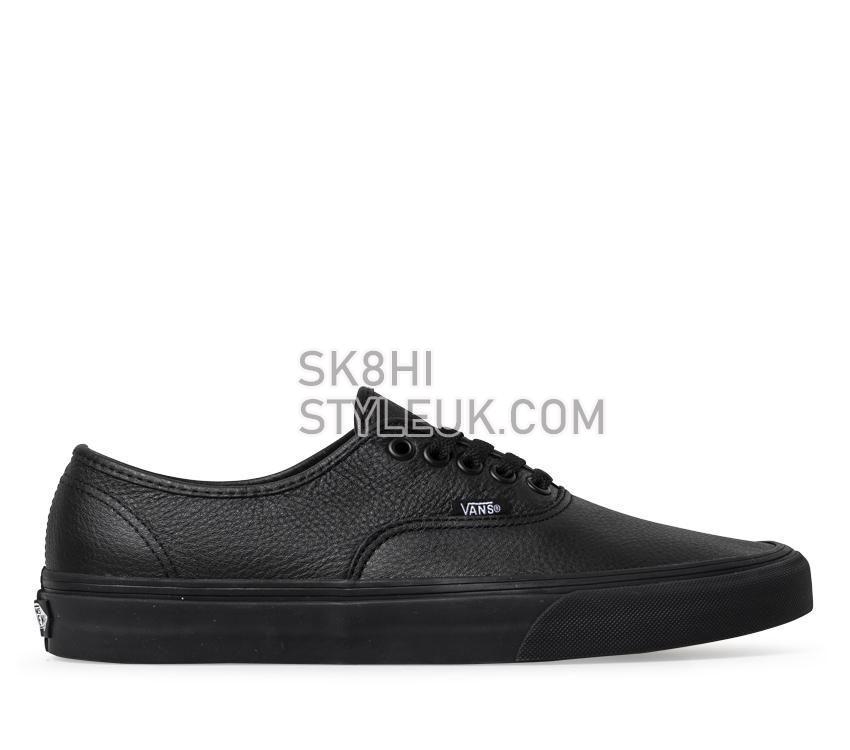 Vans Authentic Mens Womens - (Leather) black/black VN000JRAL3B Shoes