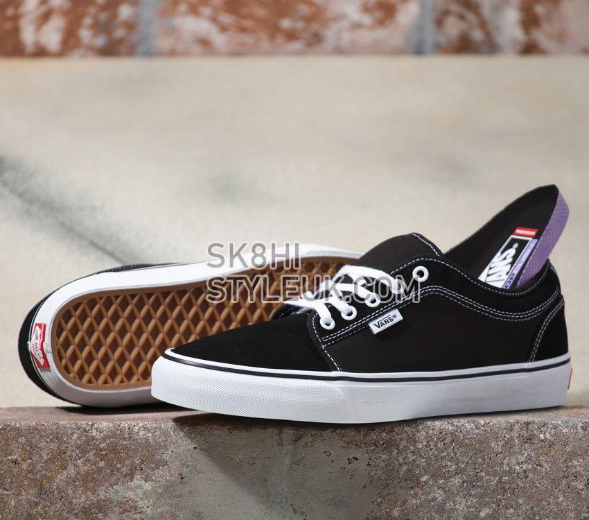 Vans Skate Chukka Low Mens Womens - Black/White VN0A4BX4Y28 Shoes