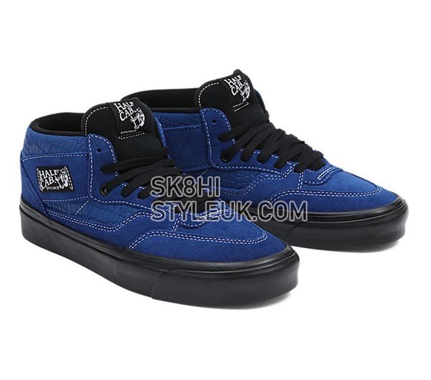 Vans Anaheim Factory Half Cab 33 Dx Mens Womens - Anaheim Factory OG Croc Emboss Blue/Black VN0A5KX6Y40 Shoes