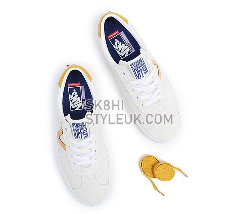 Vans Skate Sport Athletic Mens Womens - Athletic White/Gold VN0A5HEKY8P Shoes