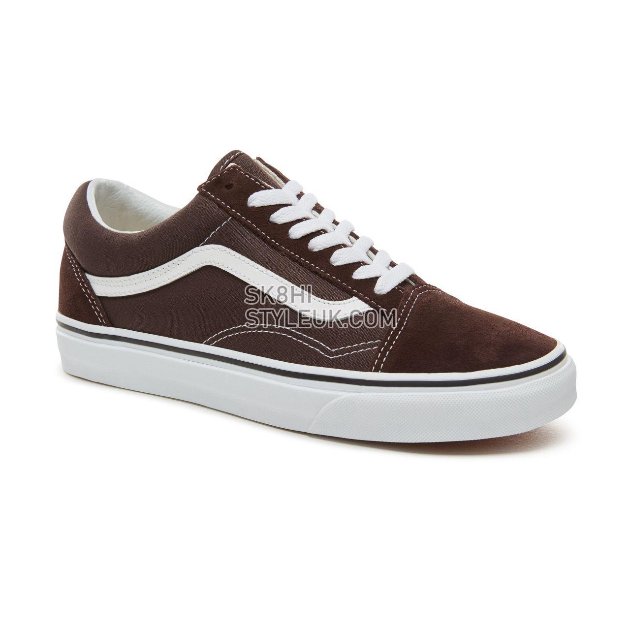 Vans Color Theory Old Skool Classic (Unisex) Mens Womens - Chocolate Torte/True White VA38G1U5Z Shoes