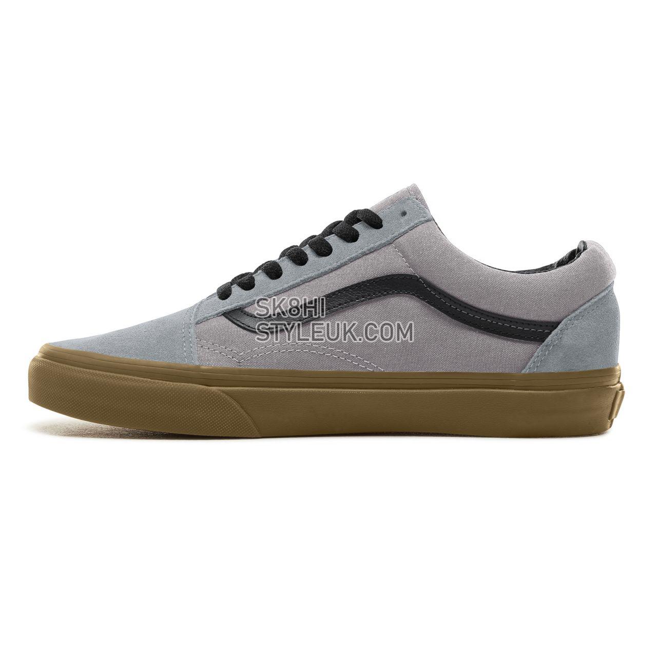 Vans Suede Gum Outsole Old Skool Classic Mens Womens - (Gum Outsole) Alloy/Black VA38G1U40 Shoes