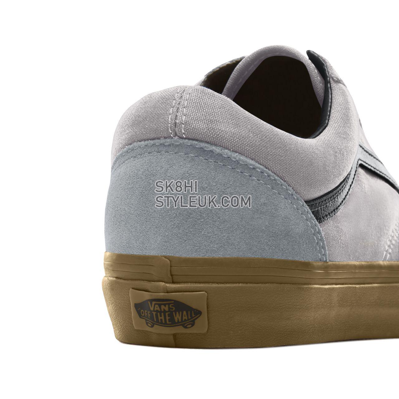 Vans Suede Gum Outsole Old Skool Classic Mens Womens - (Gum Outsole) Alloy/Black VA38G1U40 Shoes