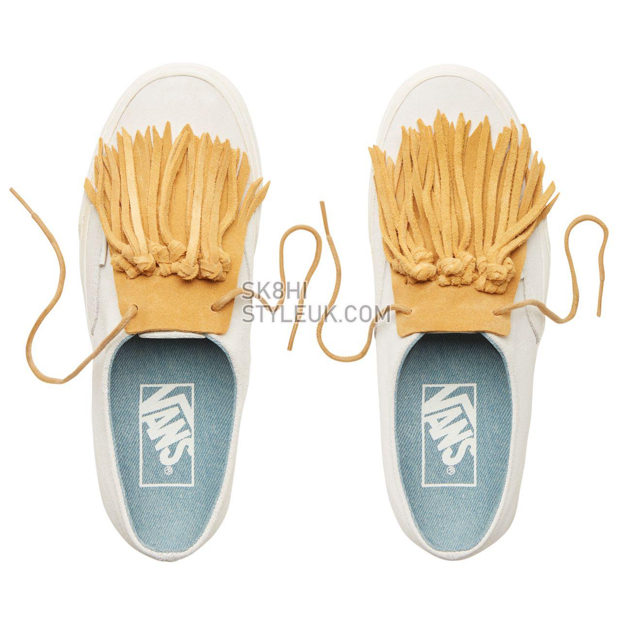 Vans Suede  Authentic Fringe Classic Womens - Snow White/Snow White VA3TK7U6E Shoes