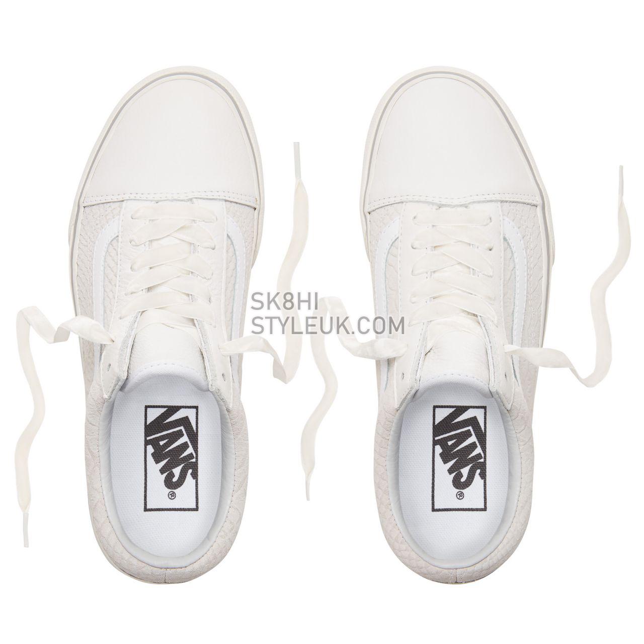 Vans Leather Old Skool Platform Classic Womens - (Leather) Snake/White VN0A3B3UUPK Shoes