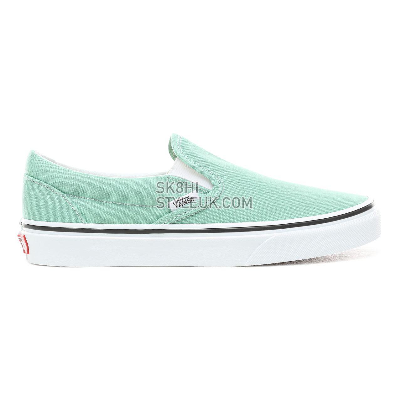 Vans Slip-On Classic Womens - Neptune Green/True White VN0A38F7VMX Shoes