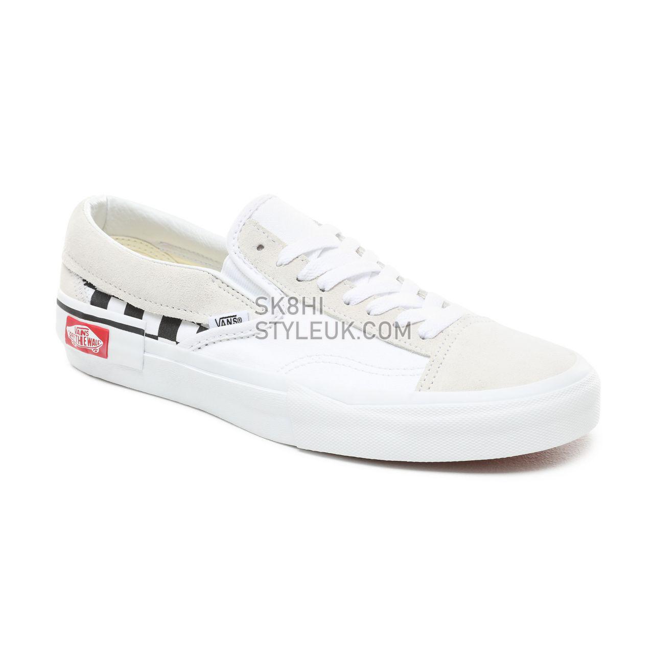 Vans Checkerboard Slip-On Cap Classic Mens Womens - (Checkerboard) True White/Black VN0A3WM527I Shoes