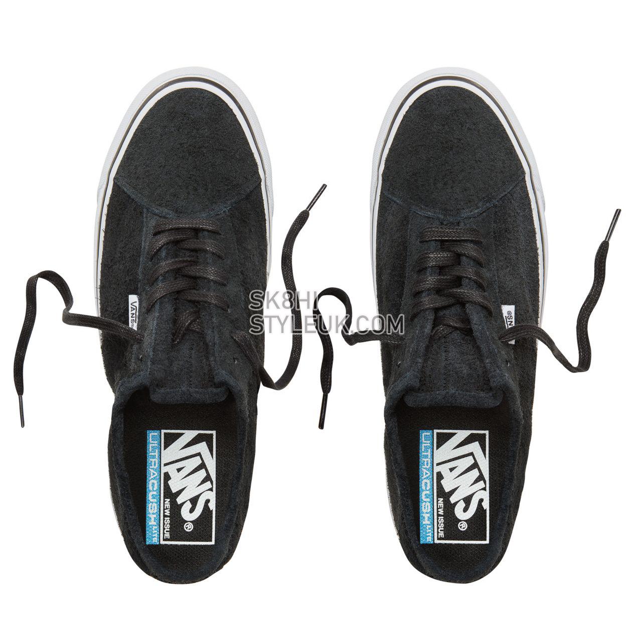 Vans Hairy Suede Diamo Ni Classic Mens Womens - (Hairy Suede) Black/True White VA3TKDU89 Shoes