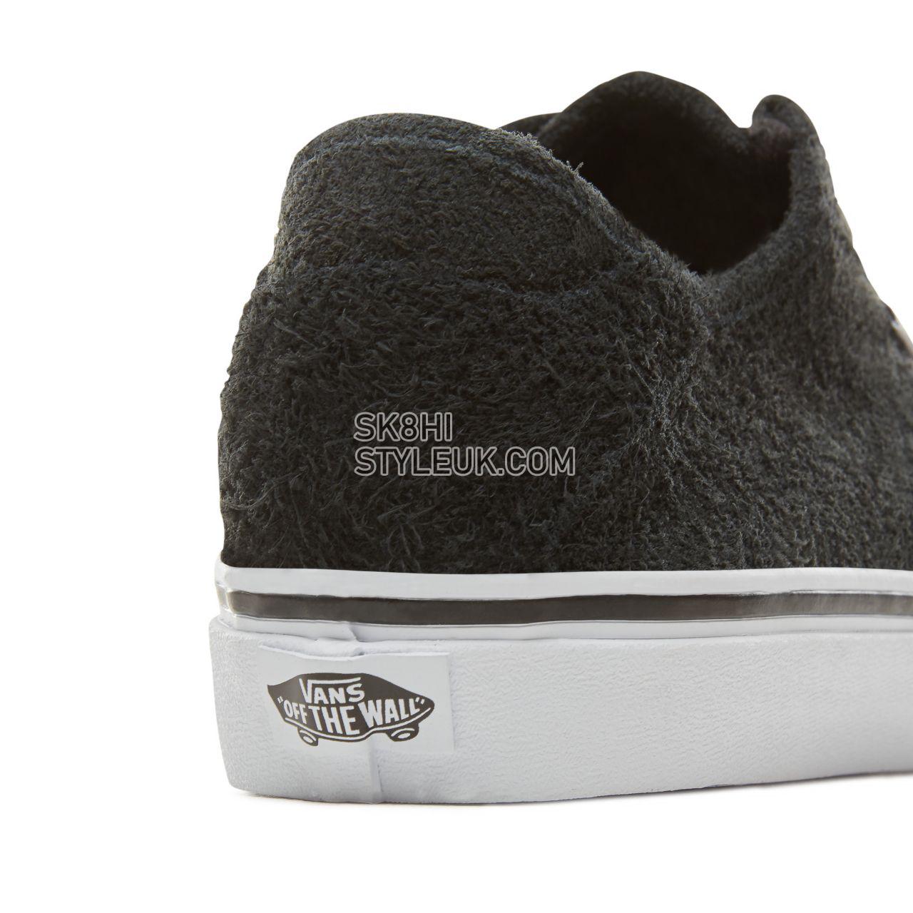 Vans Hairy Suede Diamo Ni Classic Mens Womens - (Hairy Suede) Black/True White VA3TKDU89 Shoes