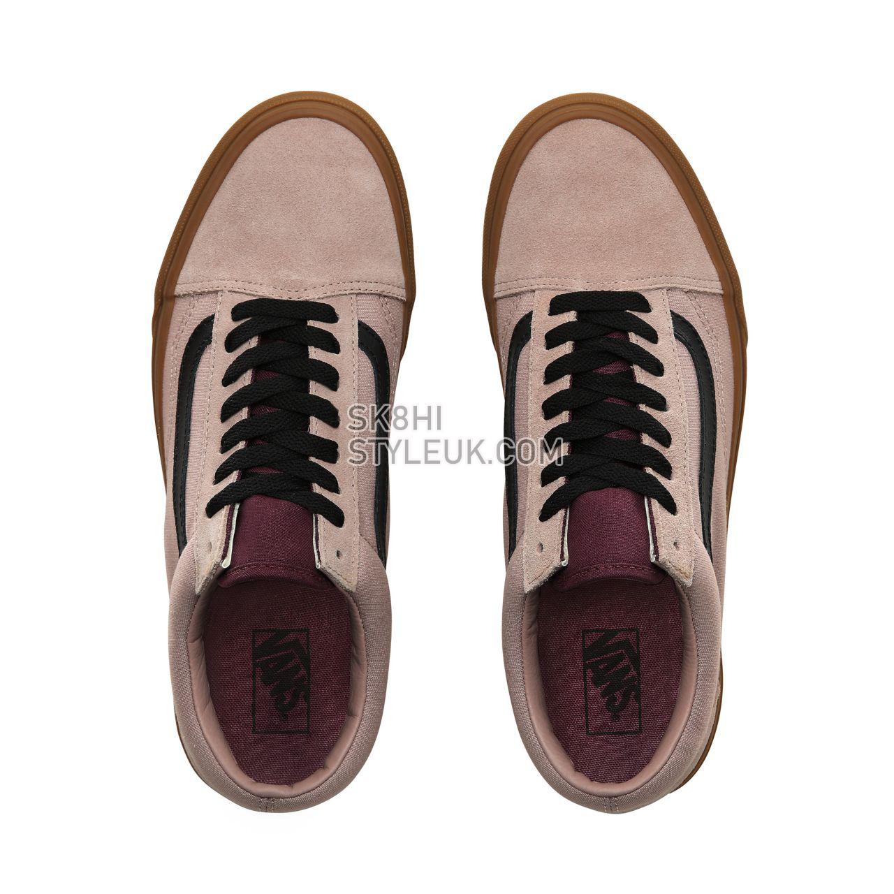 Vans Gum Old Skool Classic Mens Womens - (Gum) Shadow Gray/Prune VN0A4BV5V4S Shoes