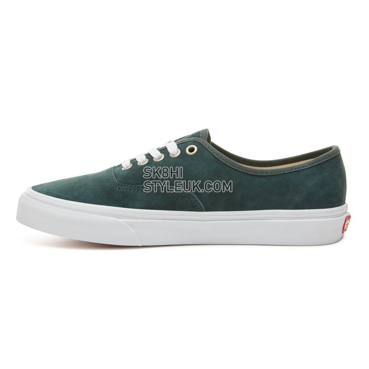 Vans Suede Authentic Classic Mens Womens - (Pig Suede) Darkest Spruce/True White VA38EMU5J Shoes