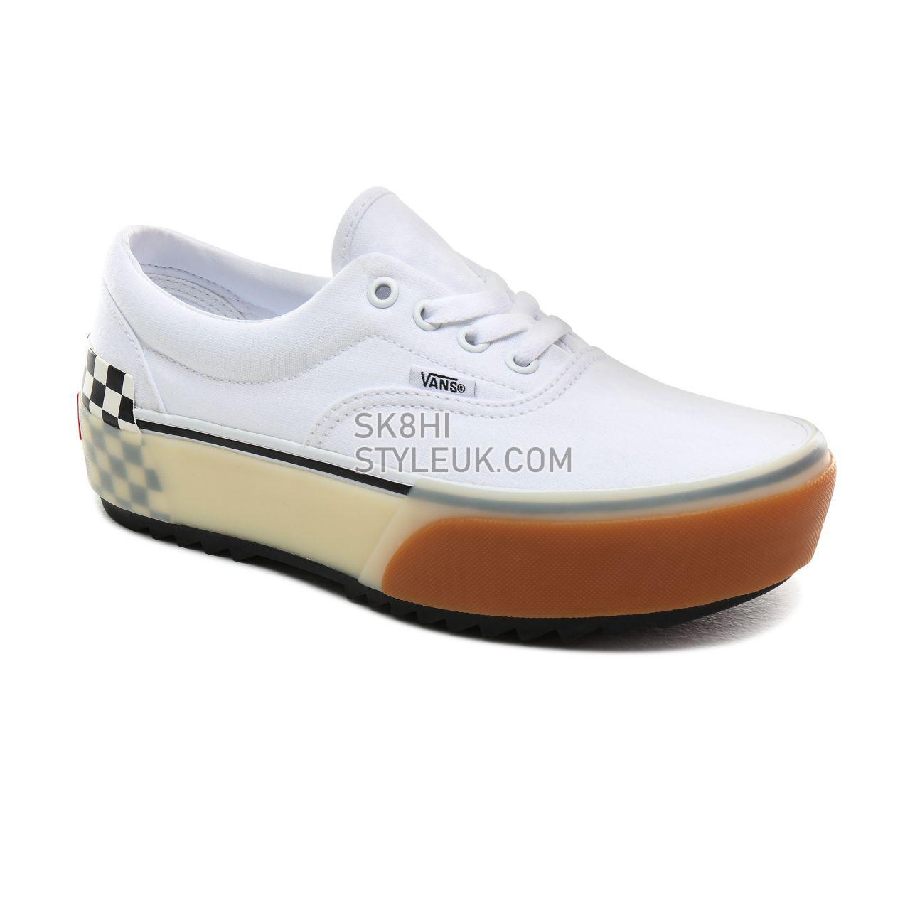 Vans Era Stacked Classic Womens - White/Checkerboard VN0A4BTOTDC Shoes