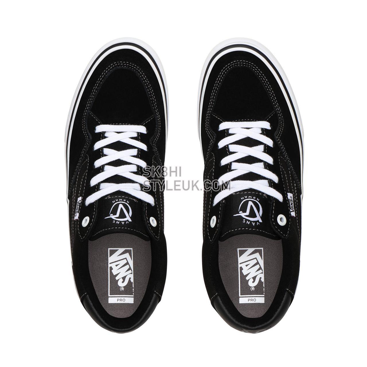 Vans Rowan Zorilla Pro Black Classic Mens Womens - Black/White VN0A4TZCY28 Shoes