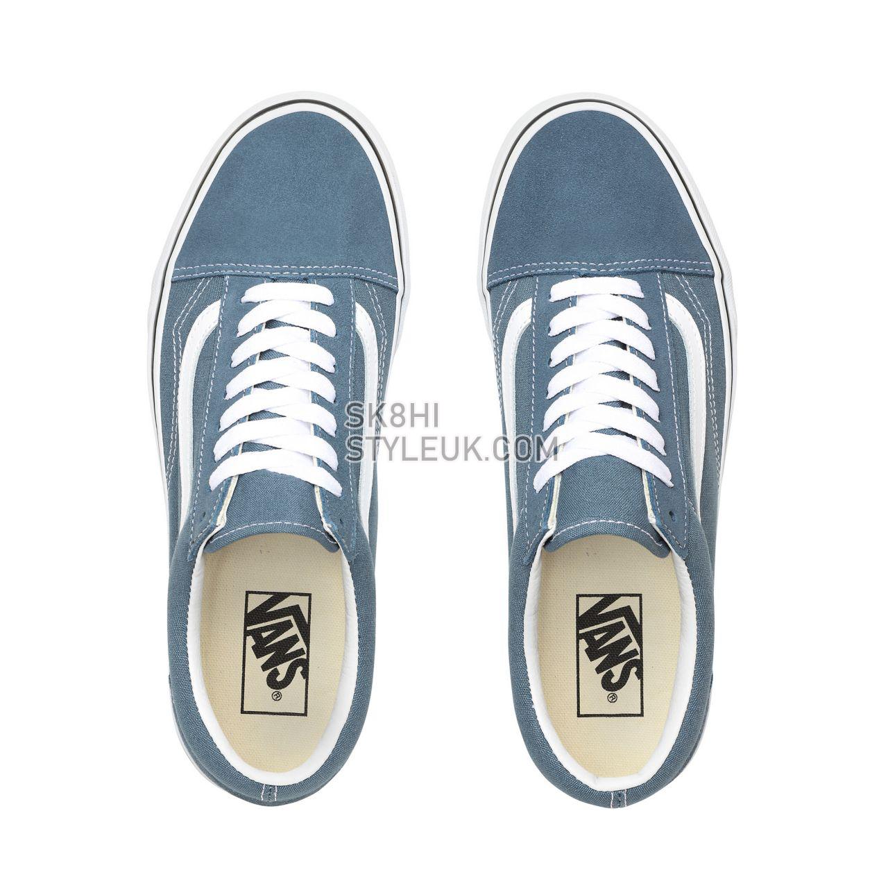 Vans Old Skool Blue Classic Mens Womens - Blue Mirage/True White VN0A4U3BX17 Shoes