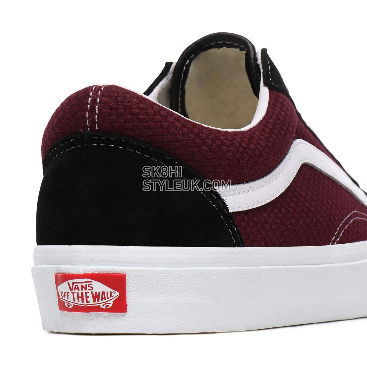 Vans P&C Old Skool Black Classic Mens Womens - (P&C) Black/Port Royale VN0A4U3BWT9 Shoes