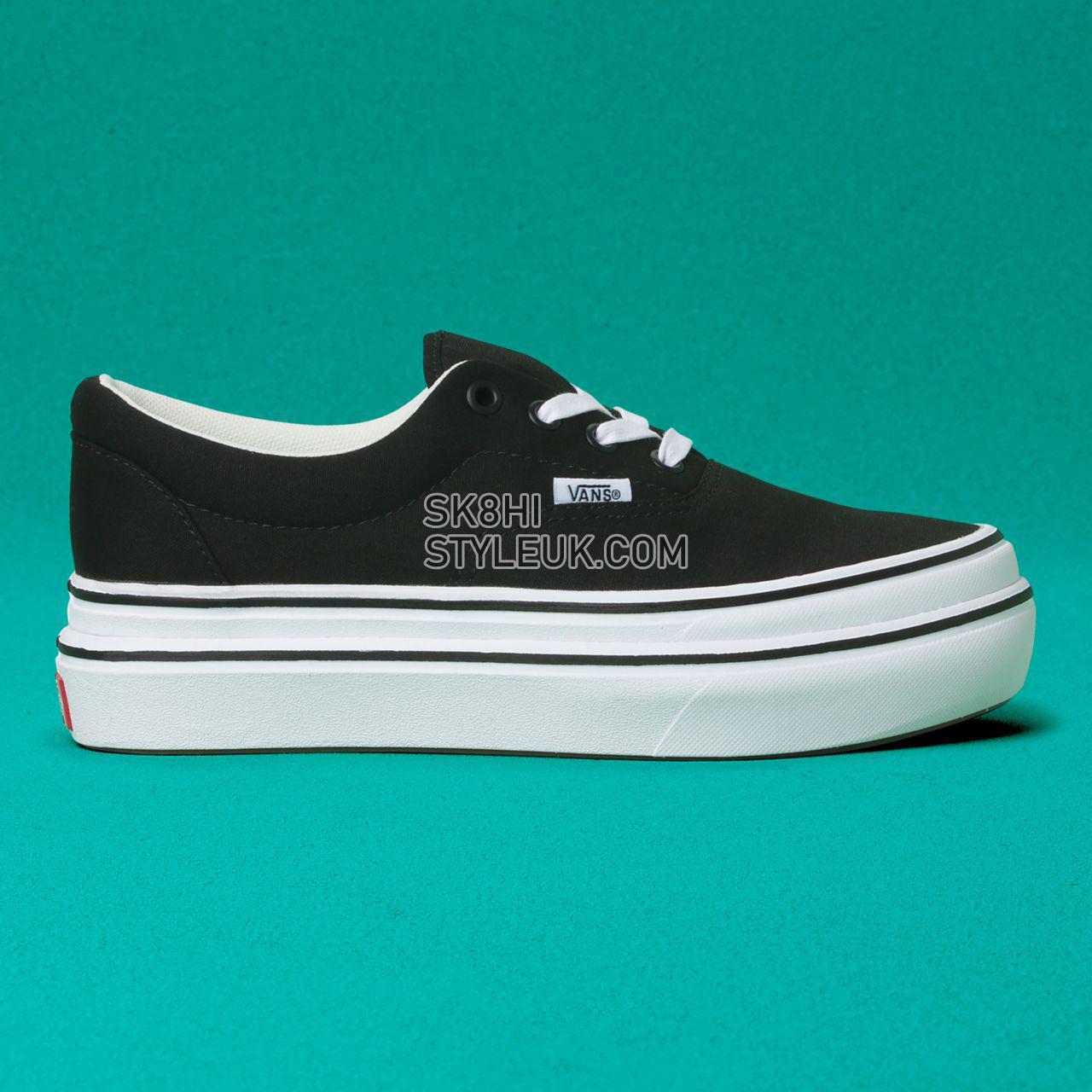 Vans Canvas Super ComfyCush Era Black Classic Womens - (Canvas) Black/True White VN0A4U1D1WX Shoes