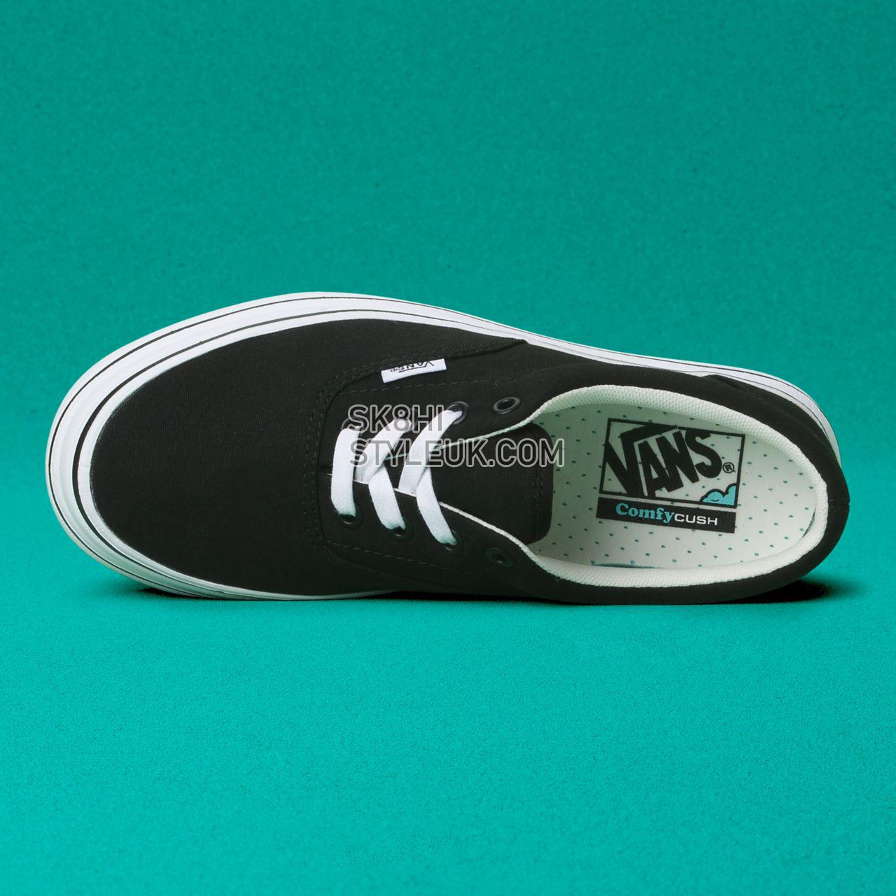 Vans Canvas Super ComfyCush Era Black Classic Womens - (Canvas) Black/True White VN0A4U1D1WX Shoes